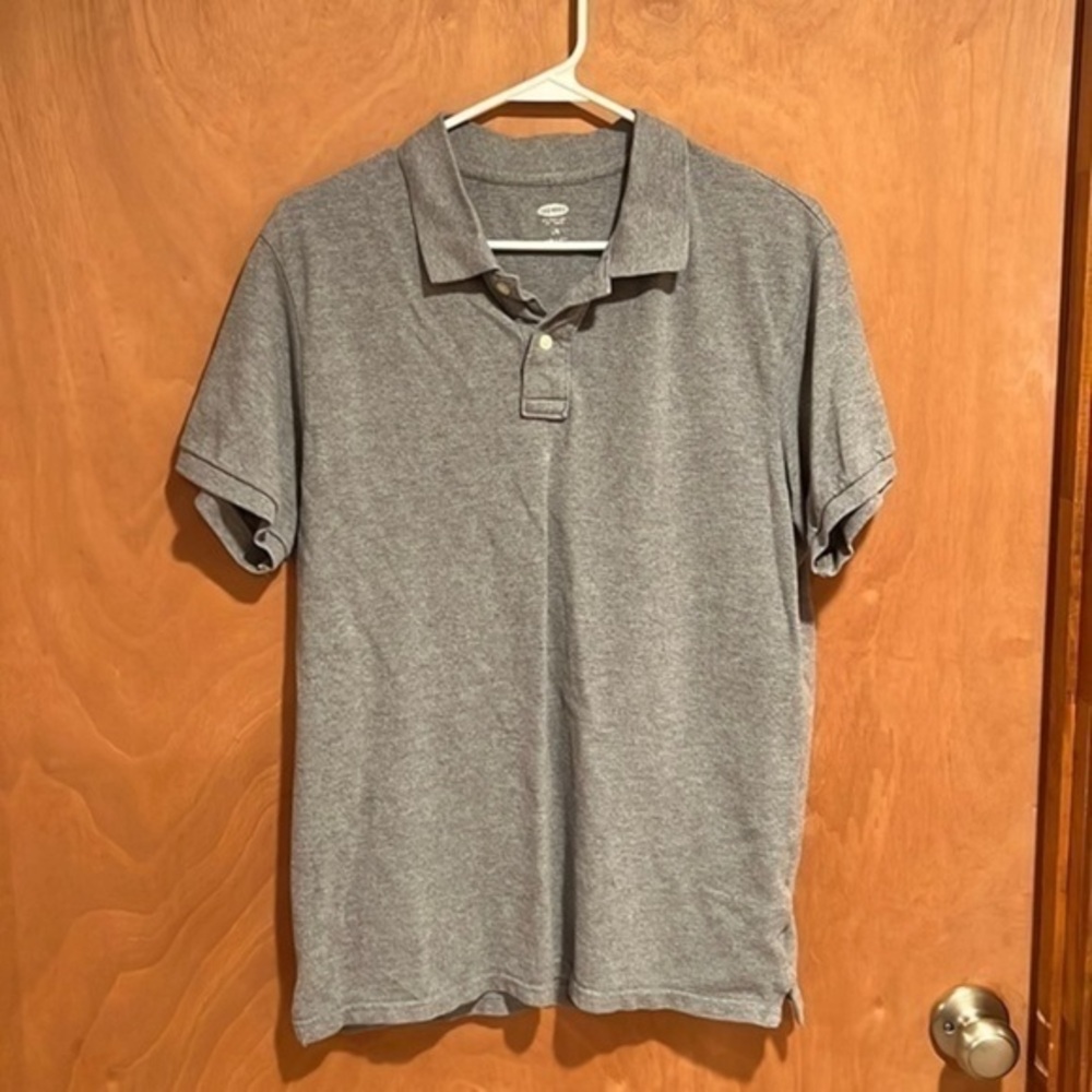 Old Navy Gray Polo Large